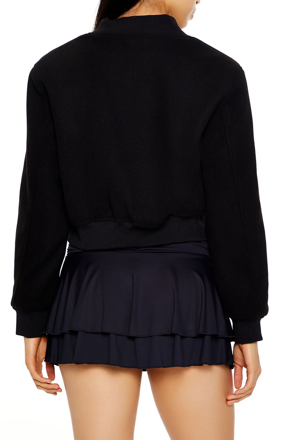 Cropped Bomber Jacket