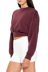 Fleece Cropped Pullover