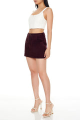 Corduroy Mini Skirt