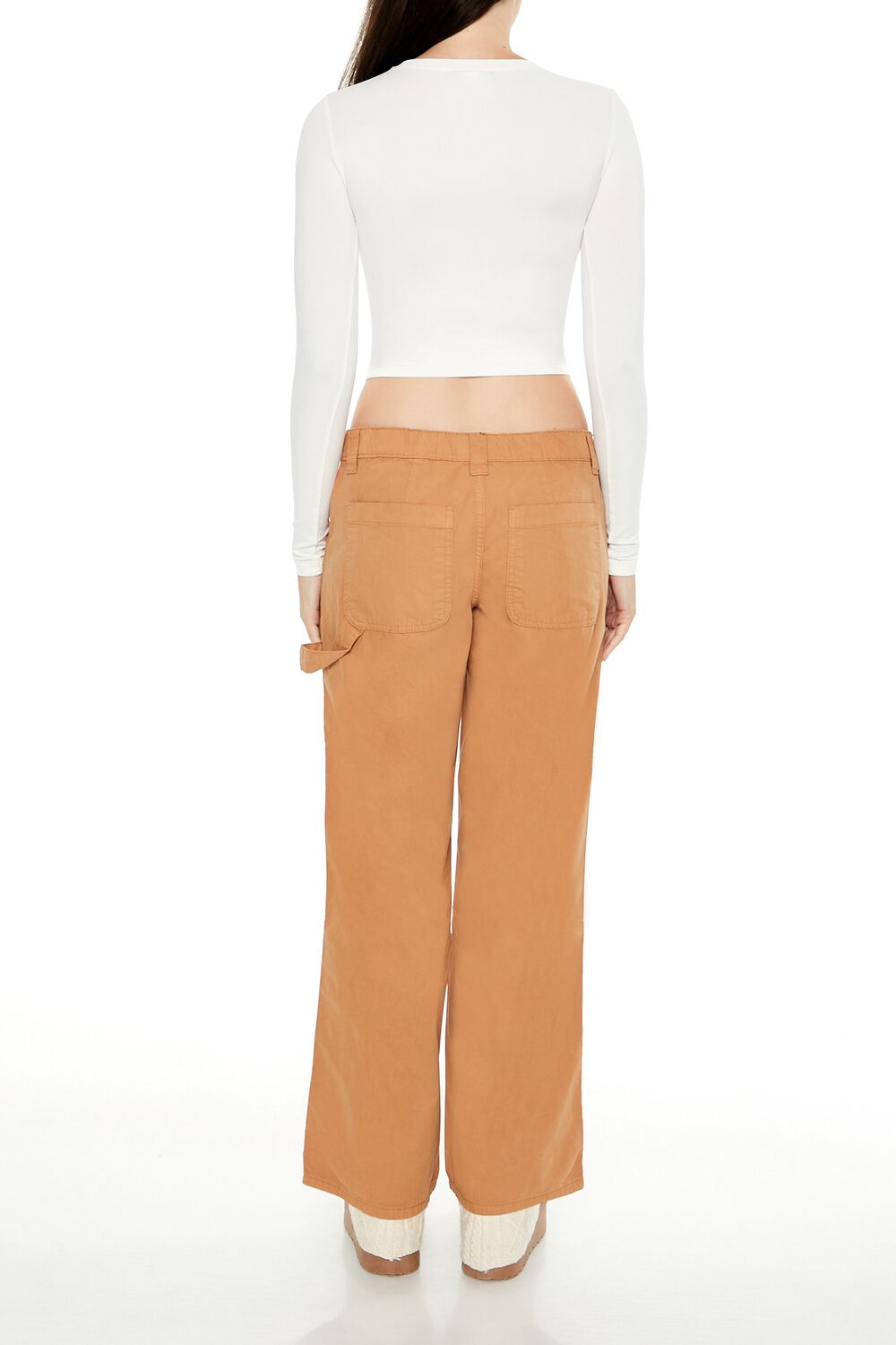 Poplin Low-Rise Pants