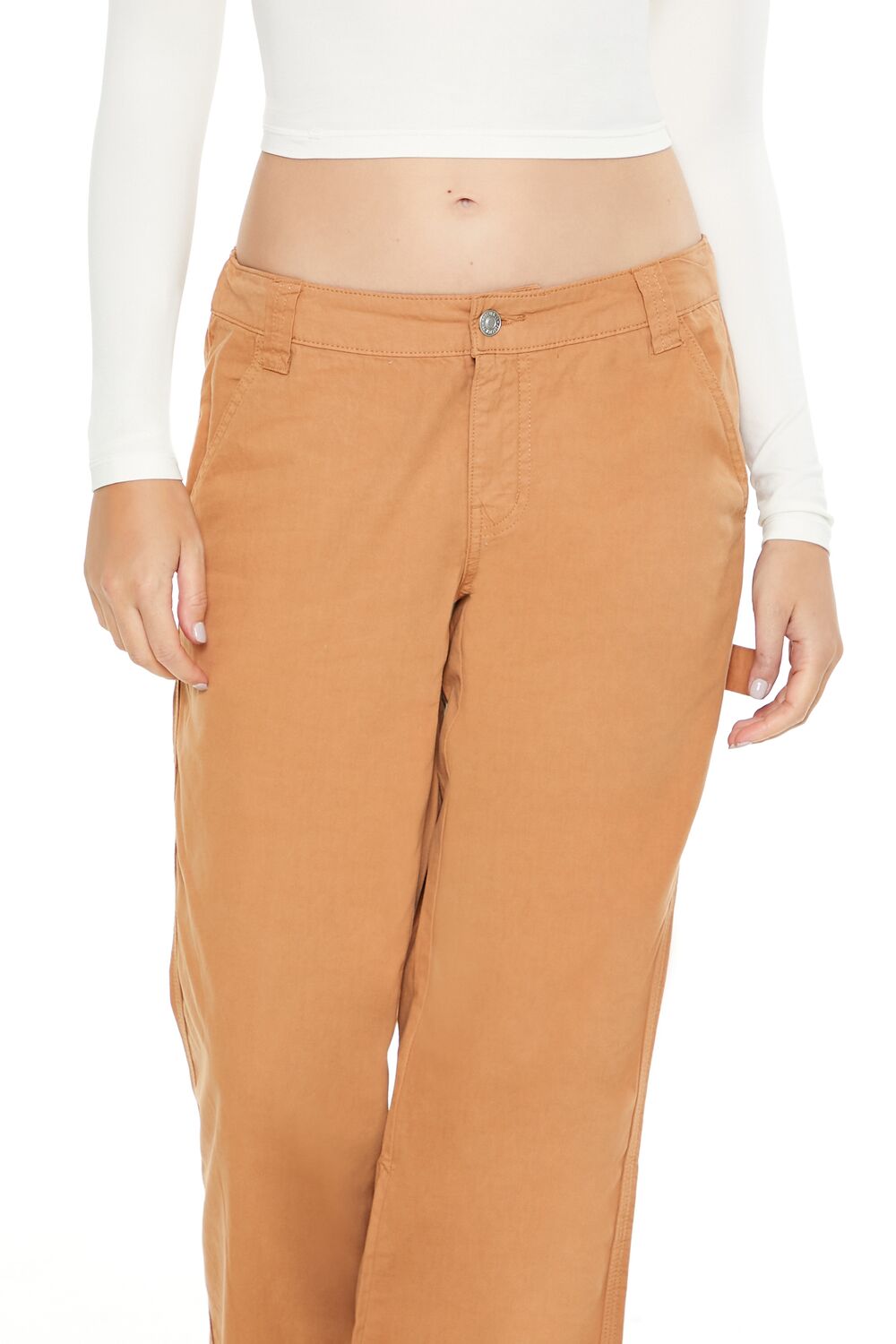 Poplin Low-Rise Pants