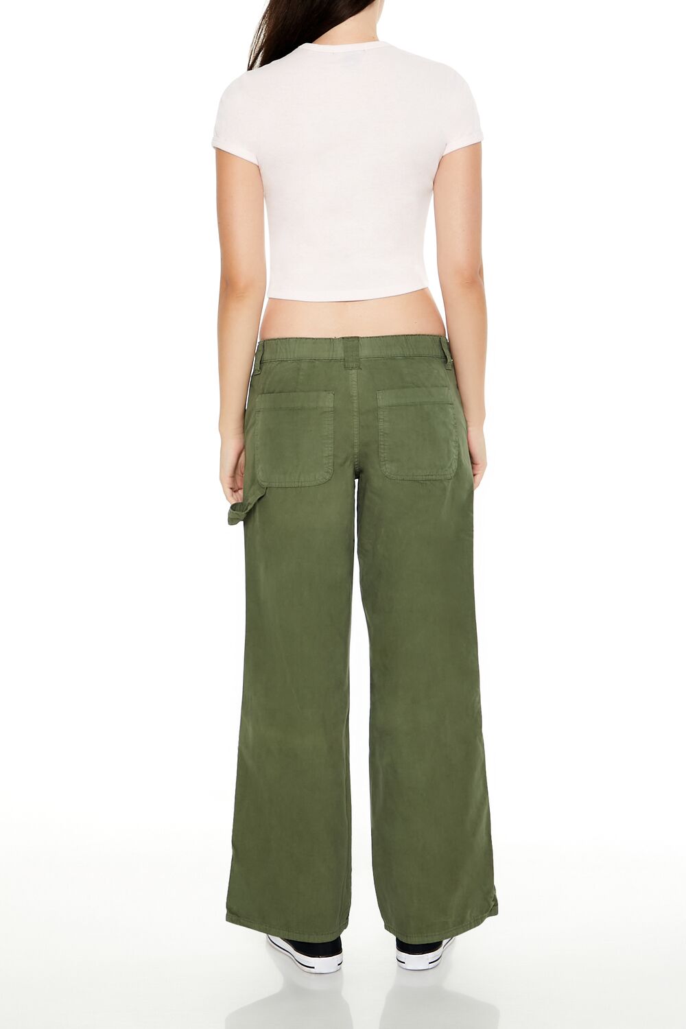 Poplin Low-Rise Pants