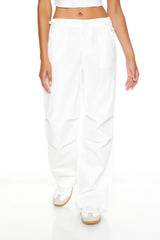 Twill Toggle Drawstring Joggers