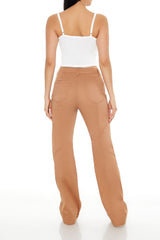 Straight-Leg Mid-Rise Pants