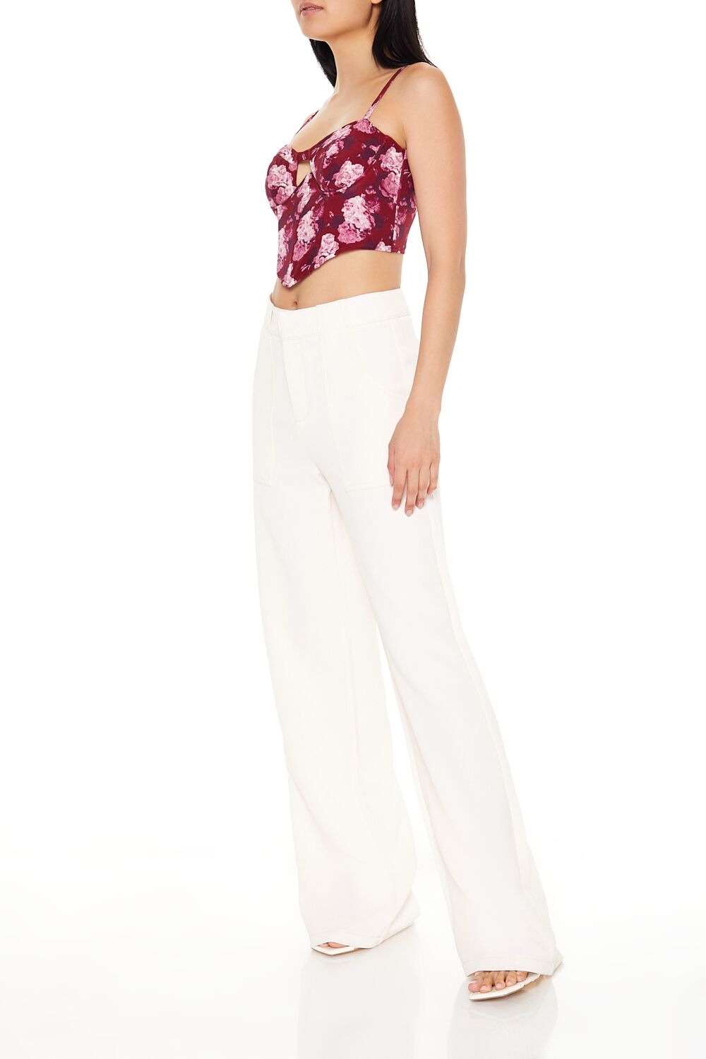 High-Rise Wide-Leg Trouser Pants
