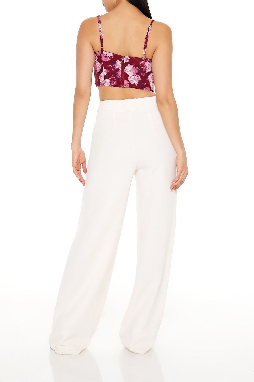 High-Rise Wide-Leg Trouser Pants
