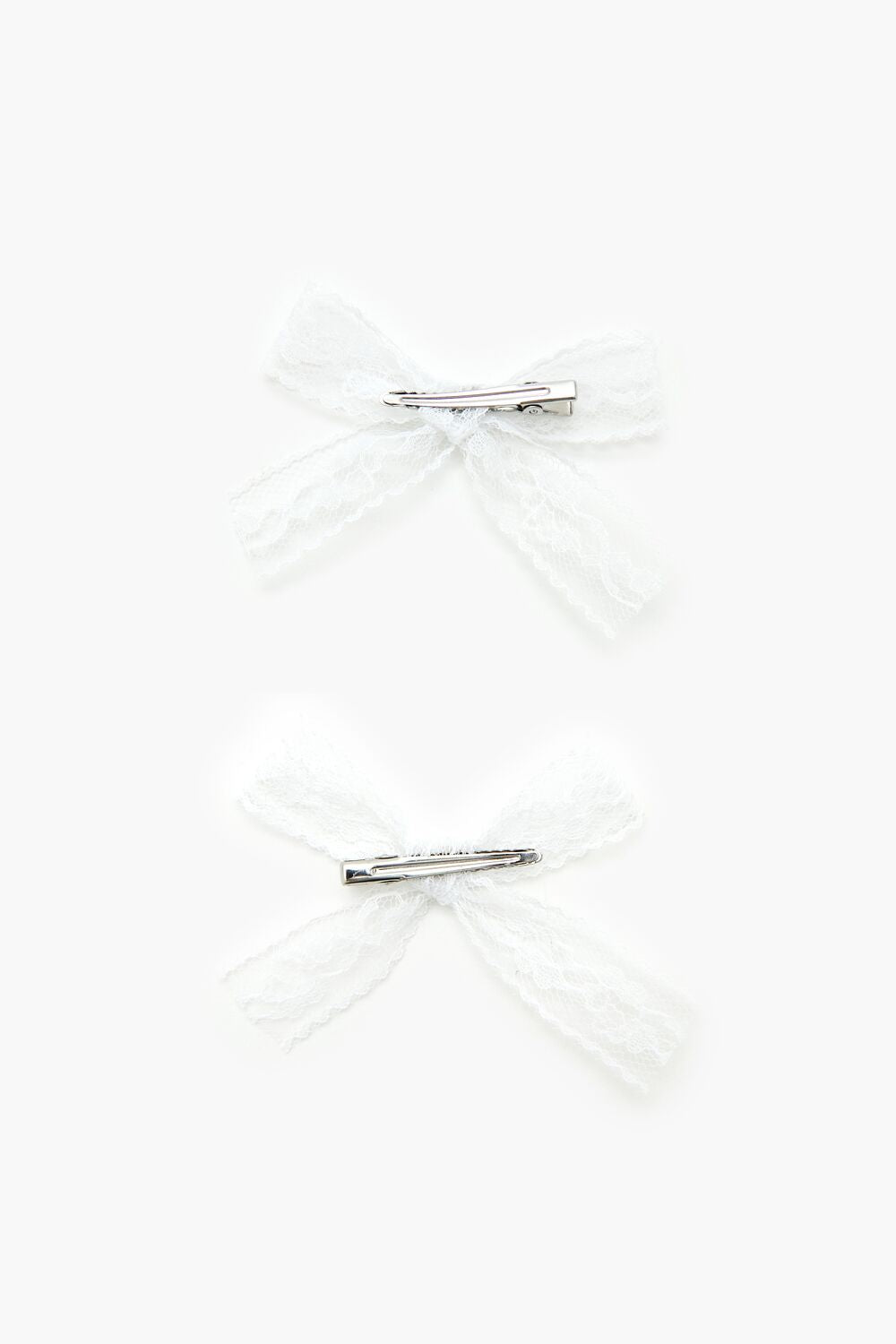 Lace Bow Hair Clip Set