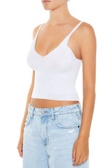 Sweater-Knit Glitter Cami