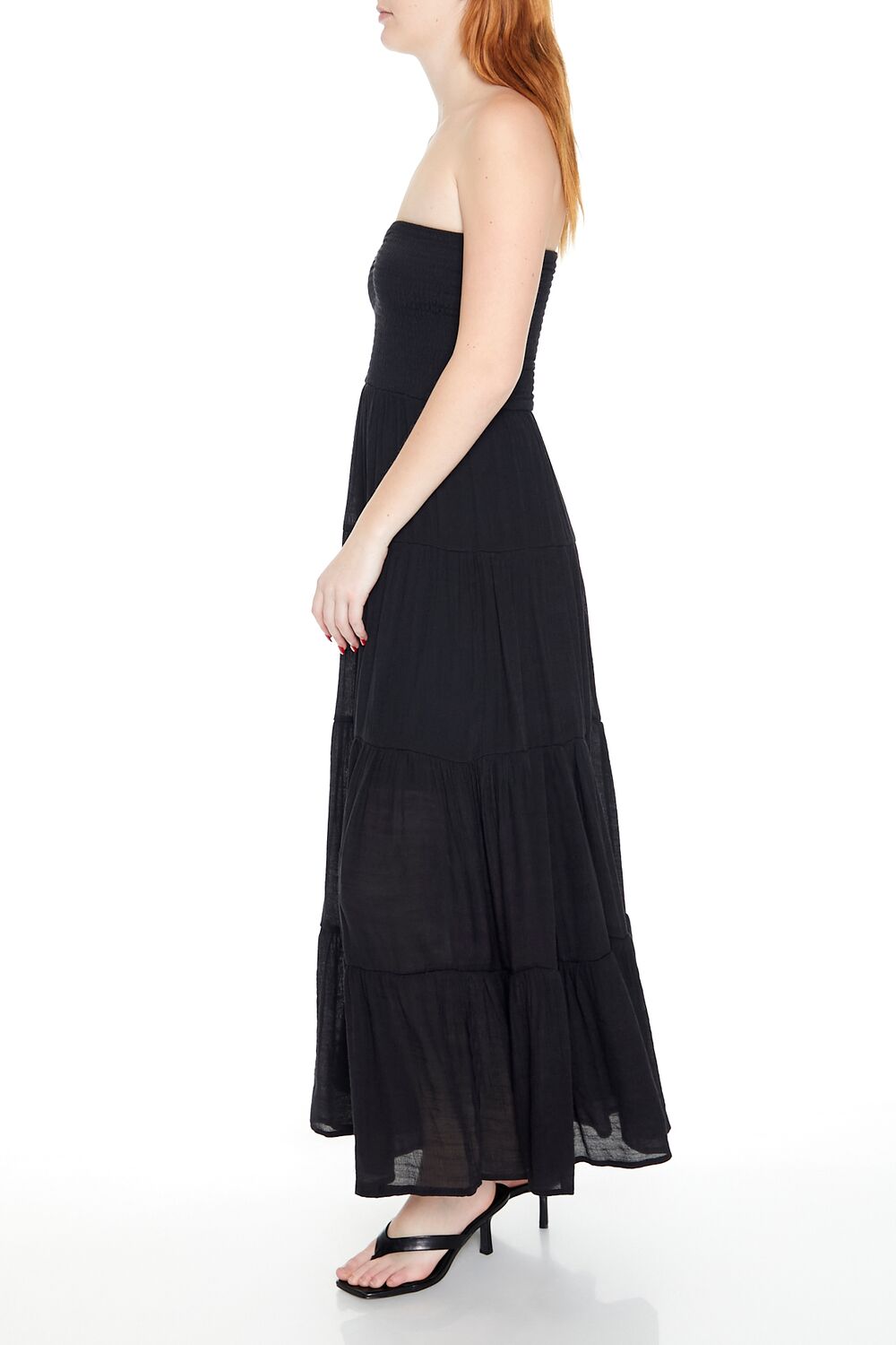 Tiered Strapless Maxi Dress