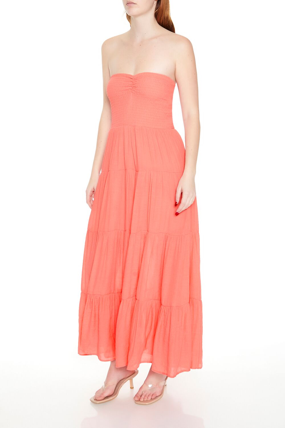 Tiered Strapless Maxi Dress