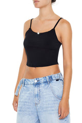 Rosette Cropped Cami