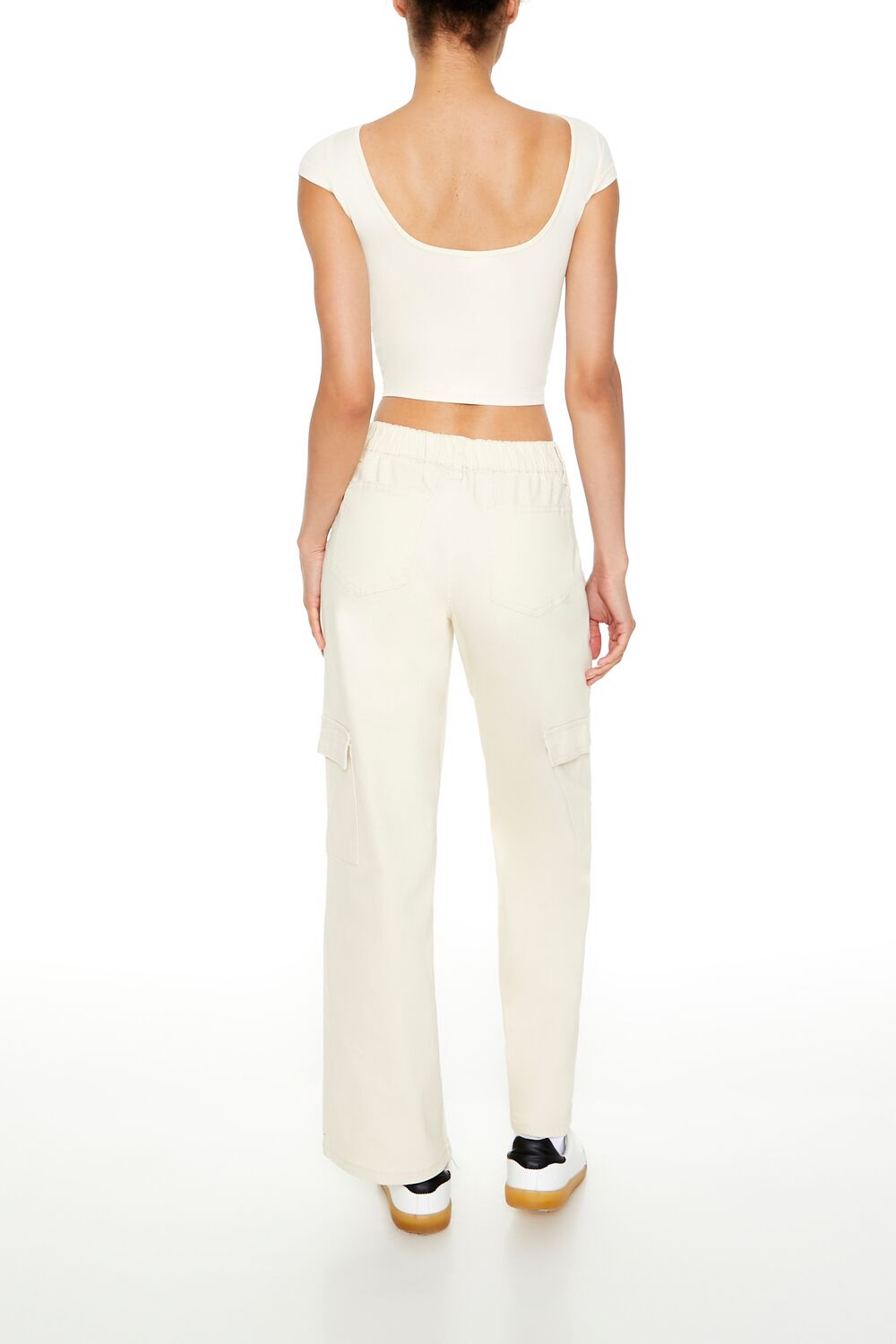 Twill Low-Rise Cargo Pants