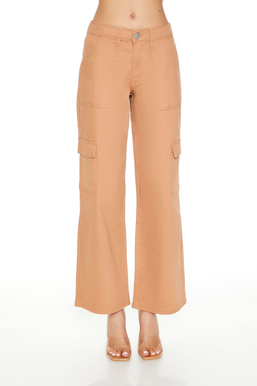 Twill Low-Rise Cargo Pants