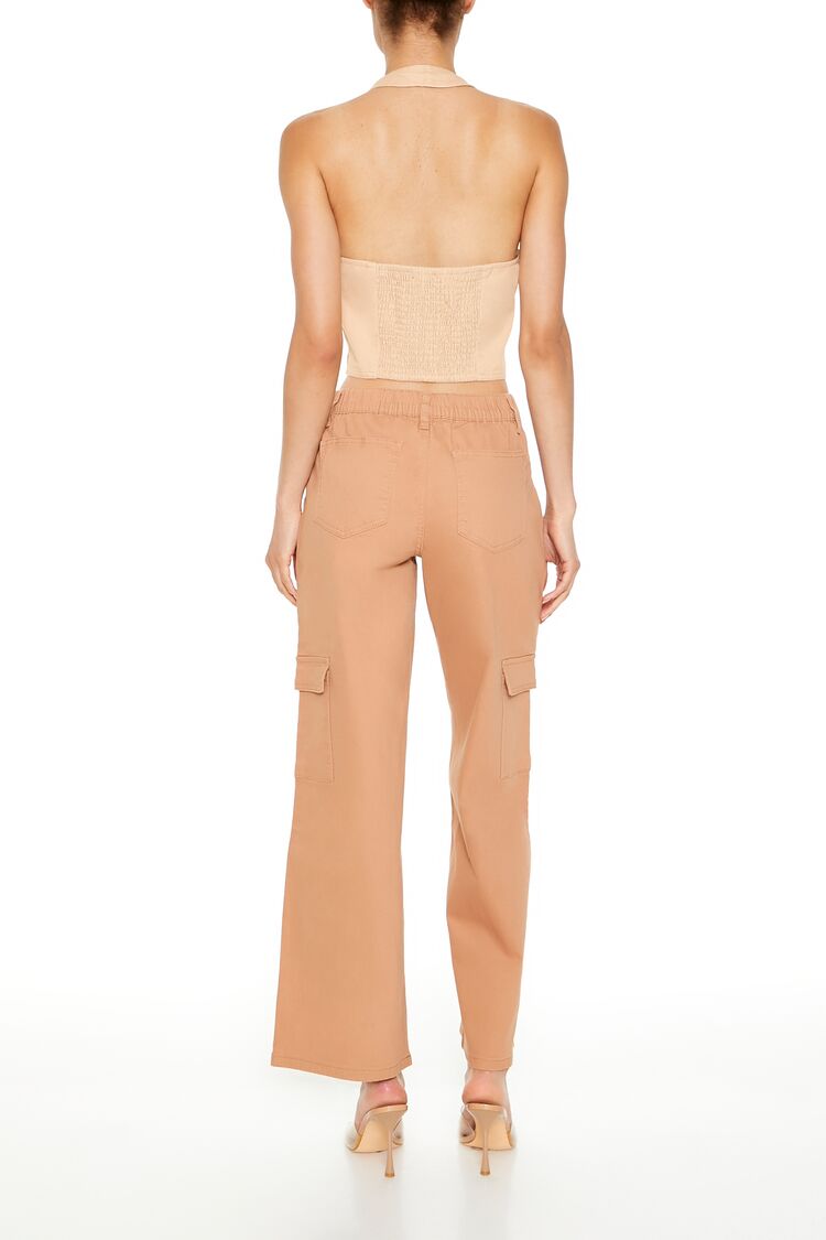Twill Low-Rise Cargo Pants
