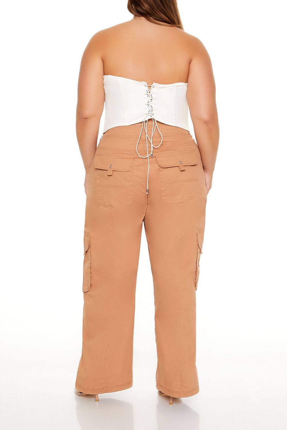 Plus Size Mid-Rise Cargo Pants