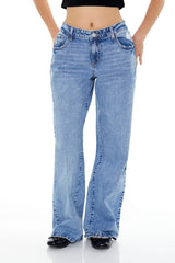 Distressed Low-Rise Baggy Jeans