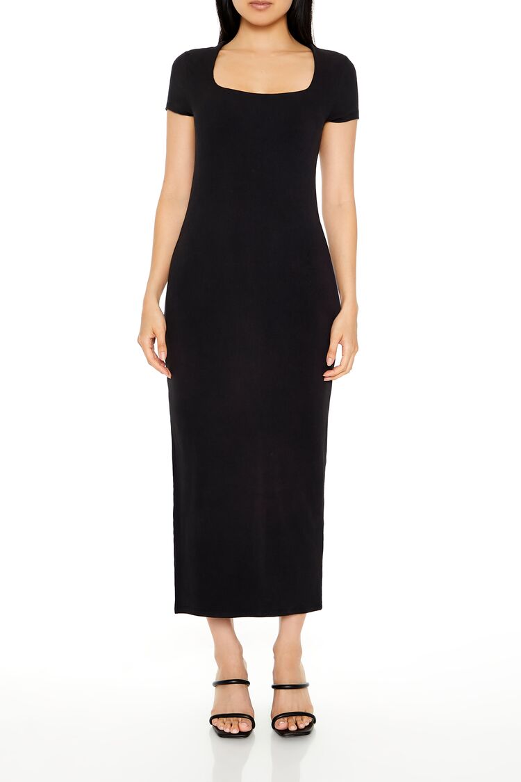 Ribbed T-Shirt Maxi Dress