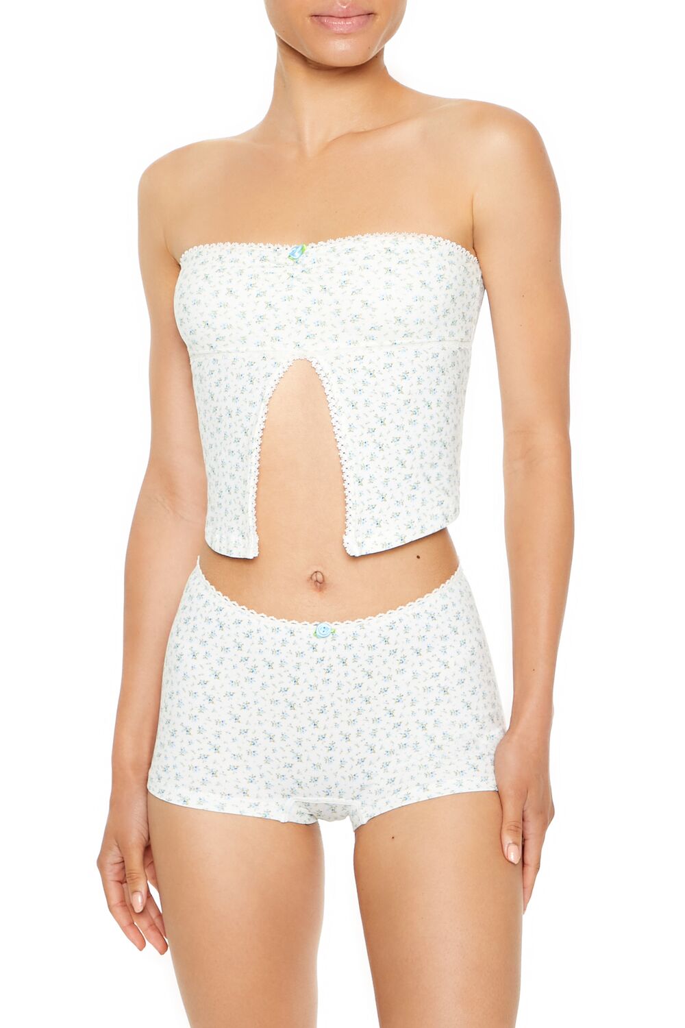 Seamless Floral Shortie Panties
