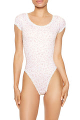 Seamless Floral Lingerie Bodysuit