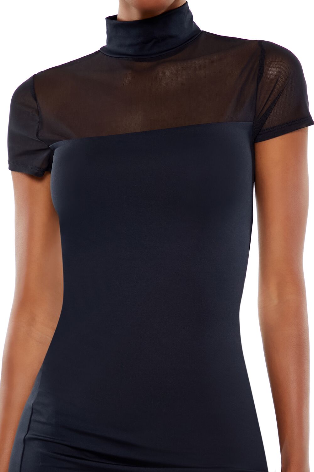 Illusion Bodycon Mini Dress