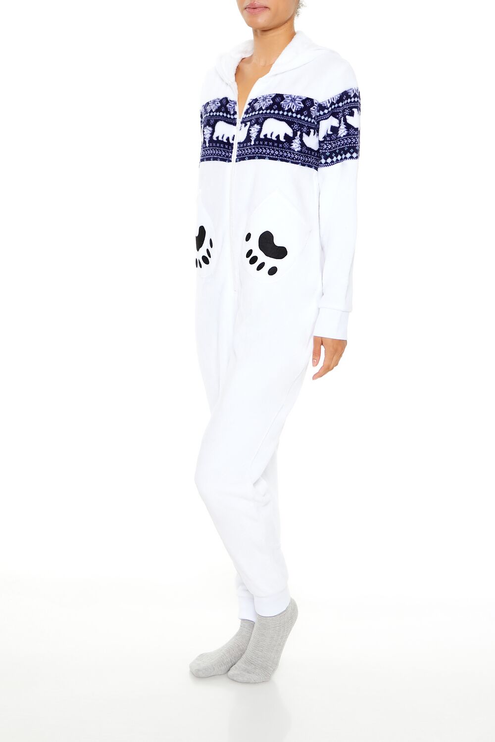 Hooded Polar Bear Jumpsuit