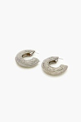 Rhinestone Hoop Earrings