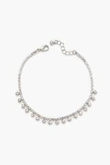 Rhinestone Box Chain Anklet