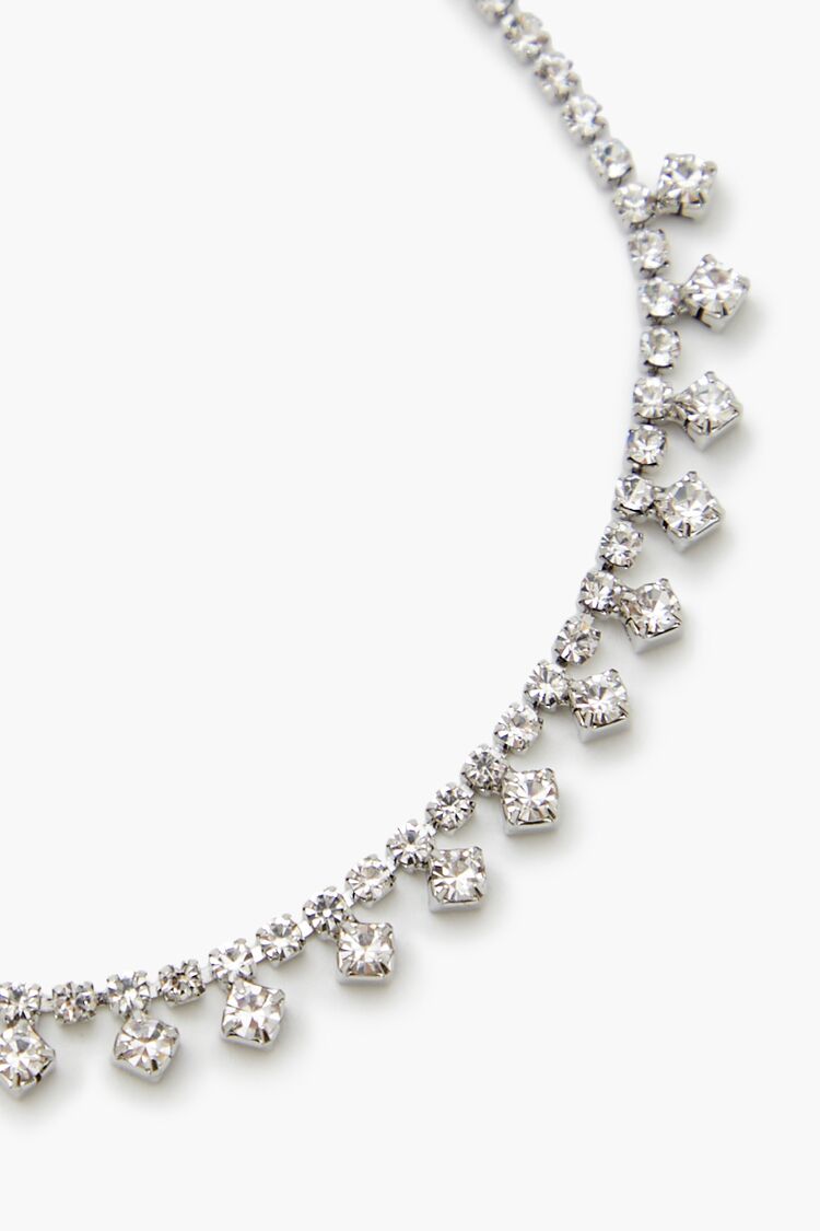 Rhinestone Box Chain Anklet