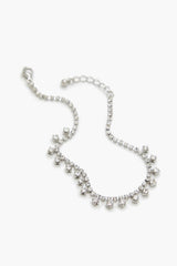 Rhinestone Box Chain Anklet