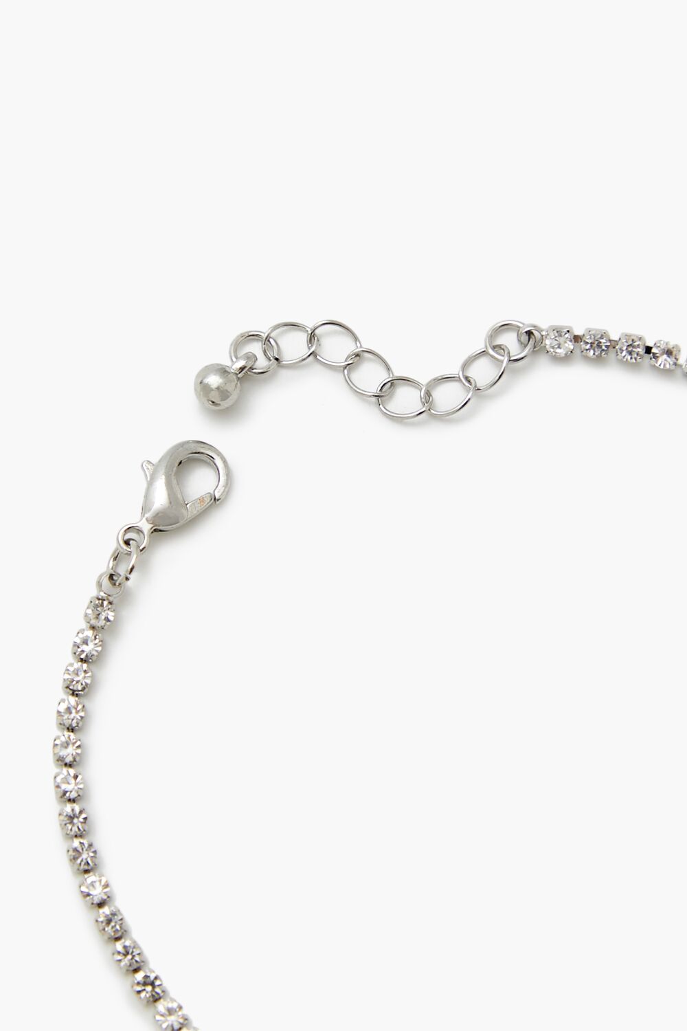 Rhinestone Box Chain Anklet