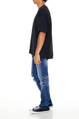 Distressed Slim-Fit Jeans