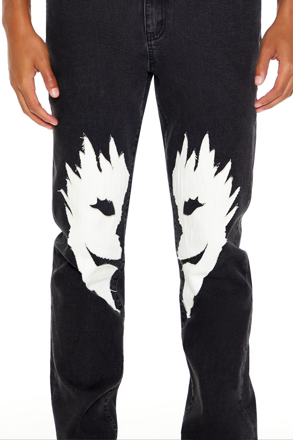 Split Face Slim-Fit Jeans