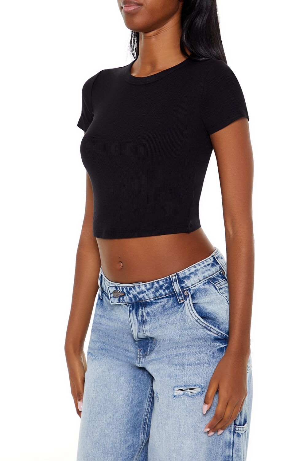 Cropped Crew Tee
