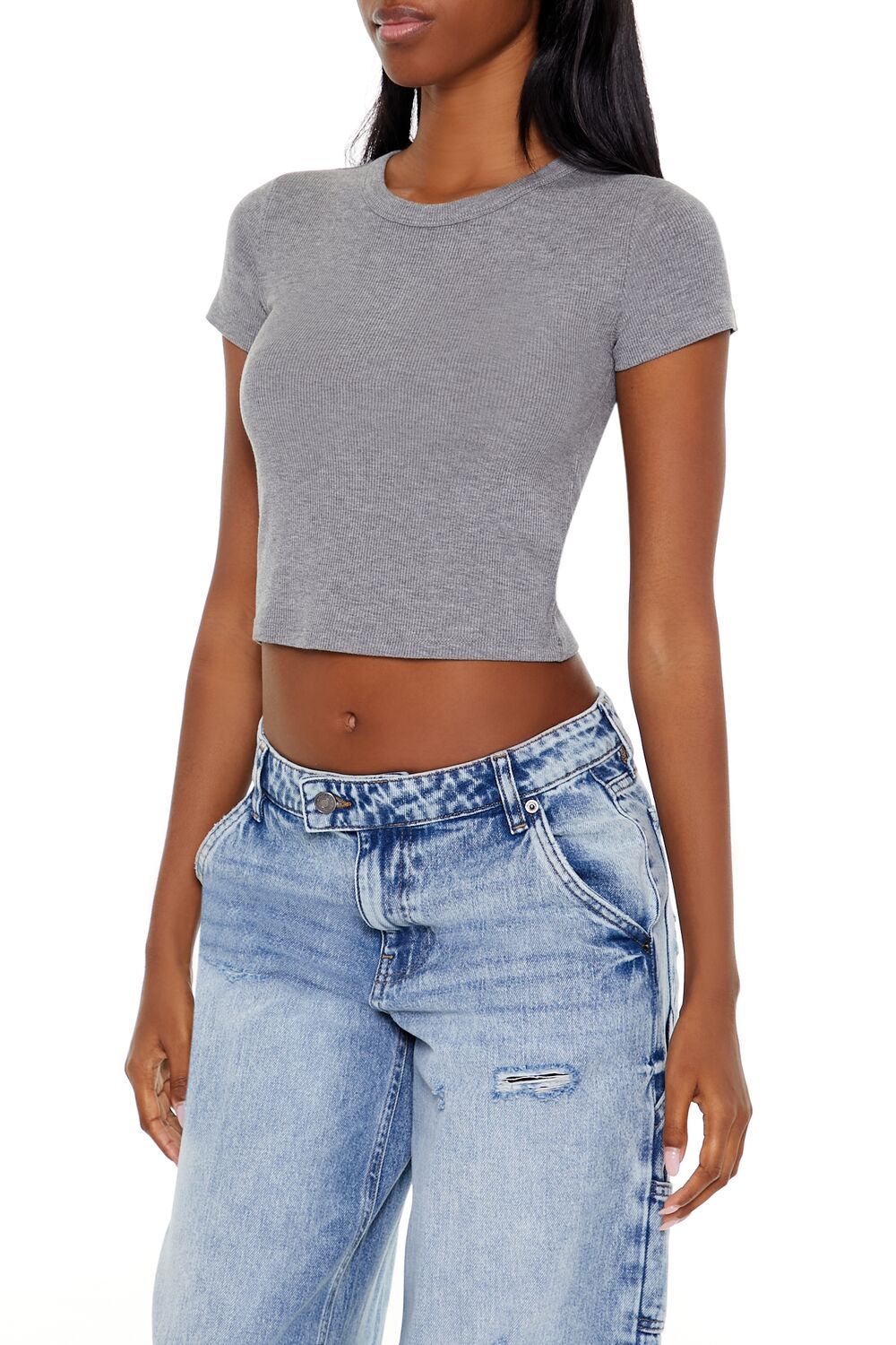 Cropped Crew Tee