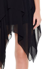 Handkerchief Strapless Mini Dress