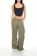 Floral Print Crop Top
