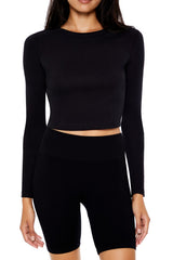 Cotton-Blend Crop Top