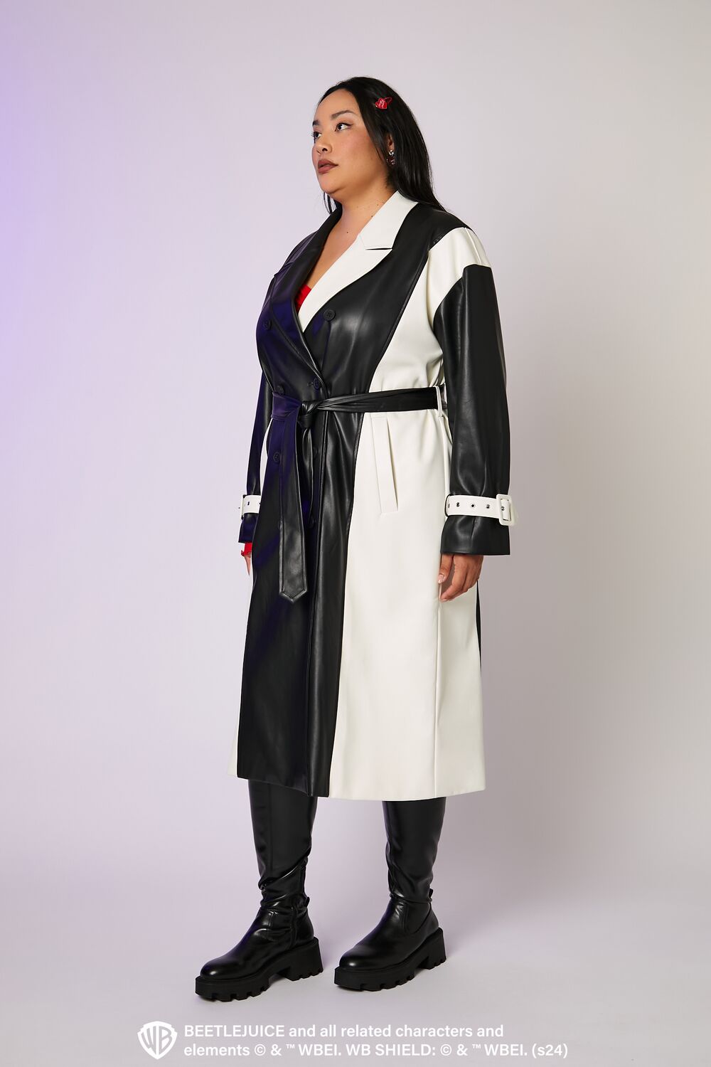 Plus Size Beetlejuice Beetlejuice Trench Coat