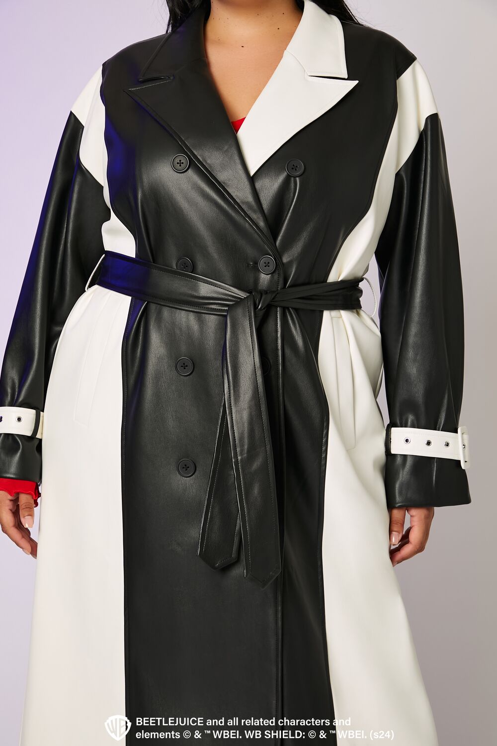 Plus Size Beetlejuice Beetlejuice Trench Coat
