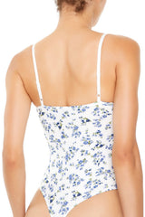 Floral Lingerie Thong Bodysuit