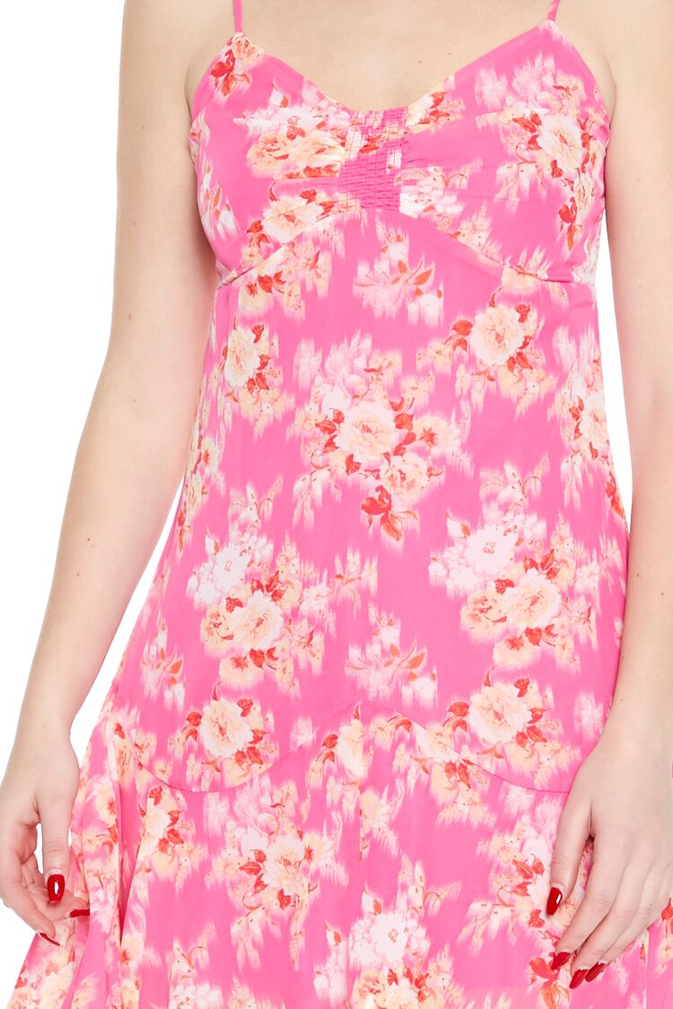 Floral Handkerchief Mini Dress