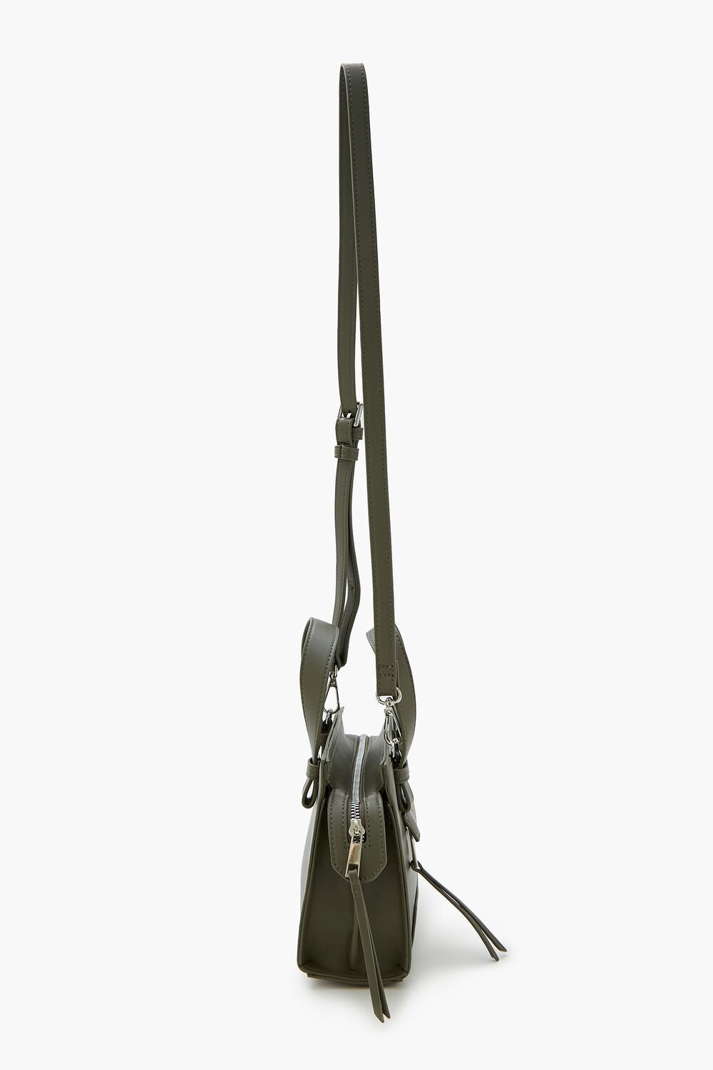 Faux Leather Crossbody Bag