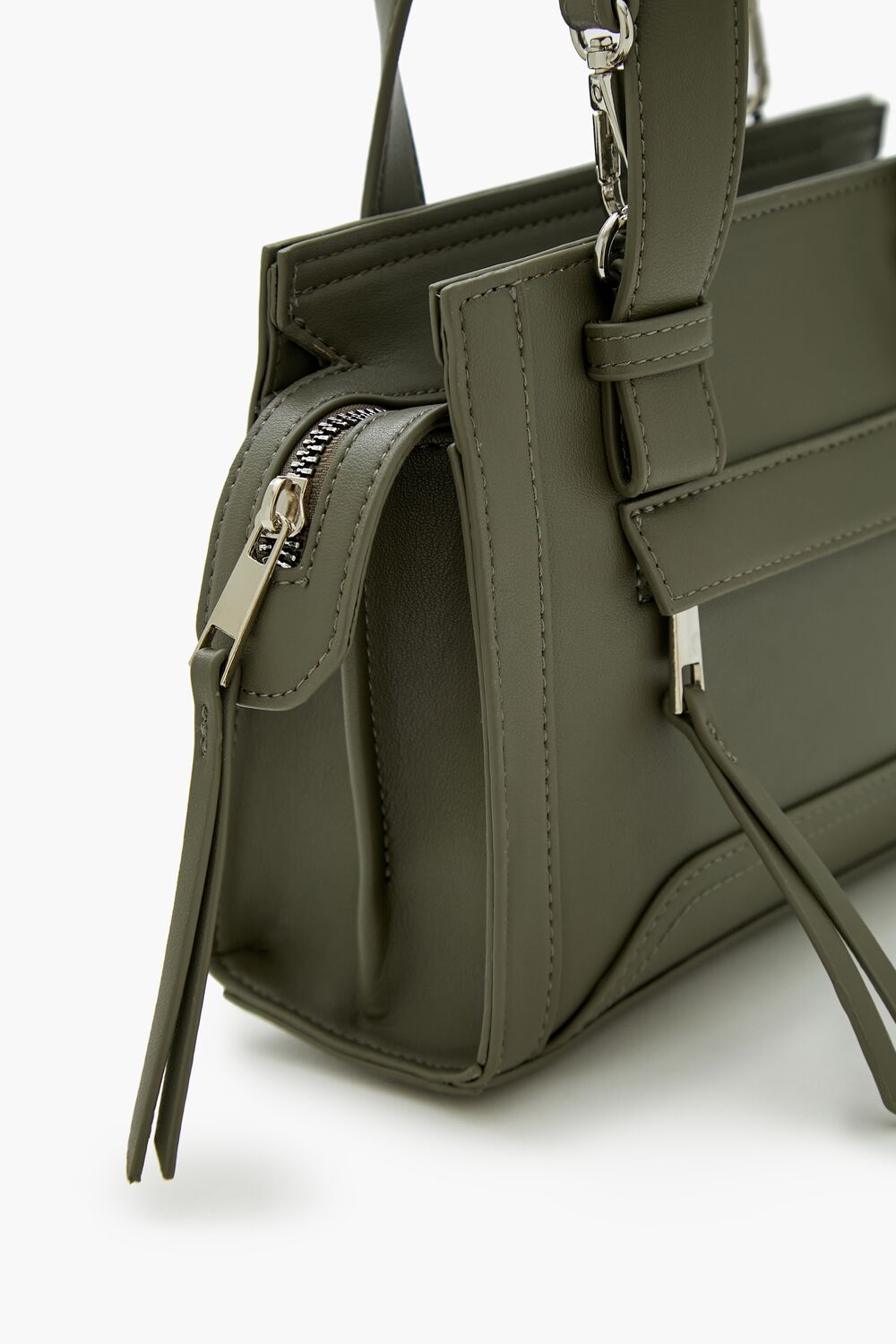 Faux Leather Crossbody Bag