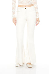 Corduroy Mid-Rise Flare Pants
