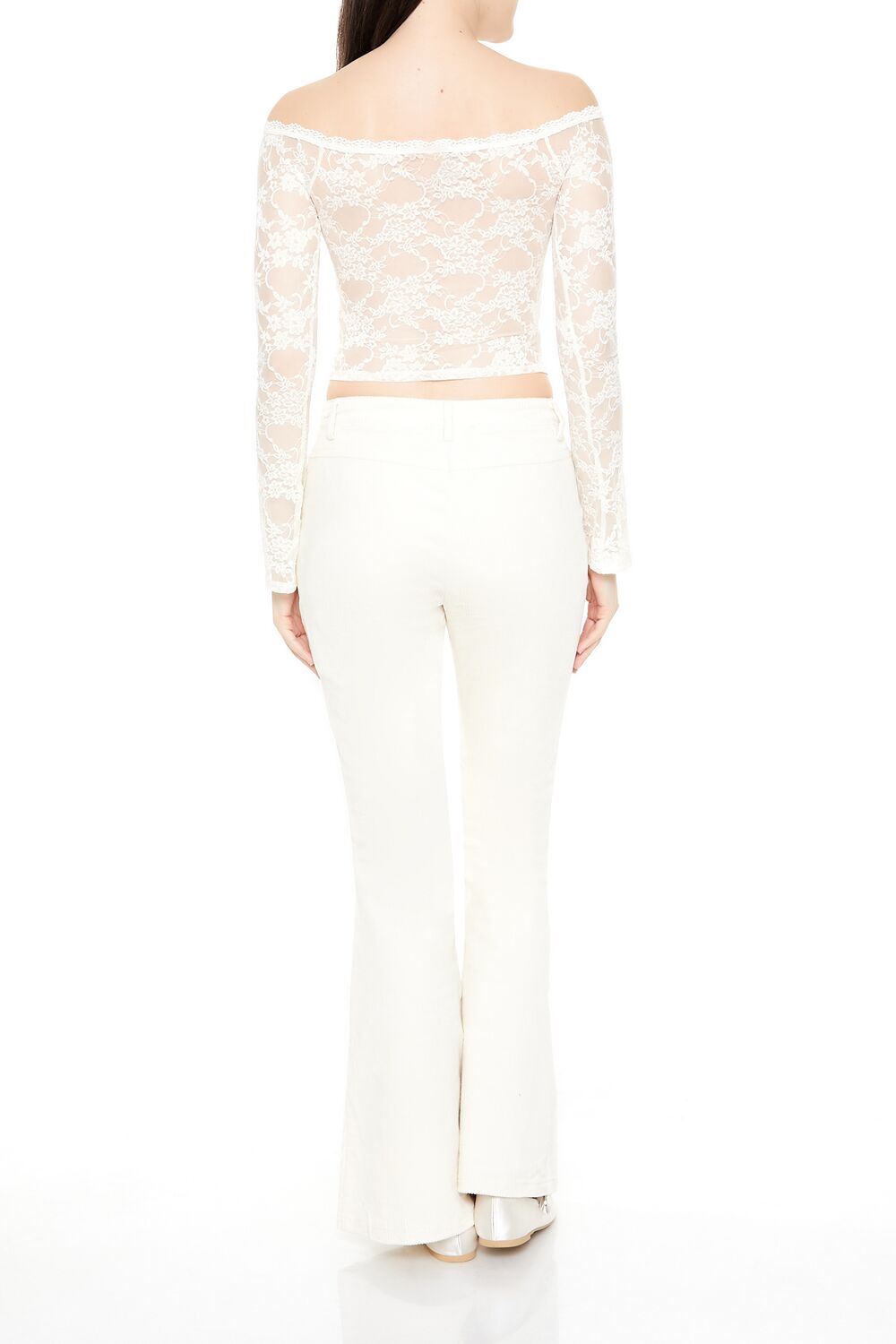 Corduroy Mid-Rise Flare Pants