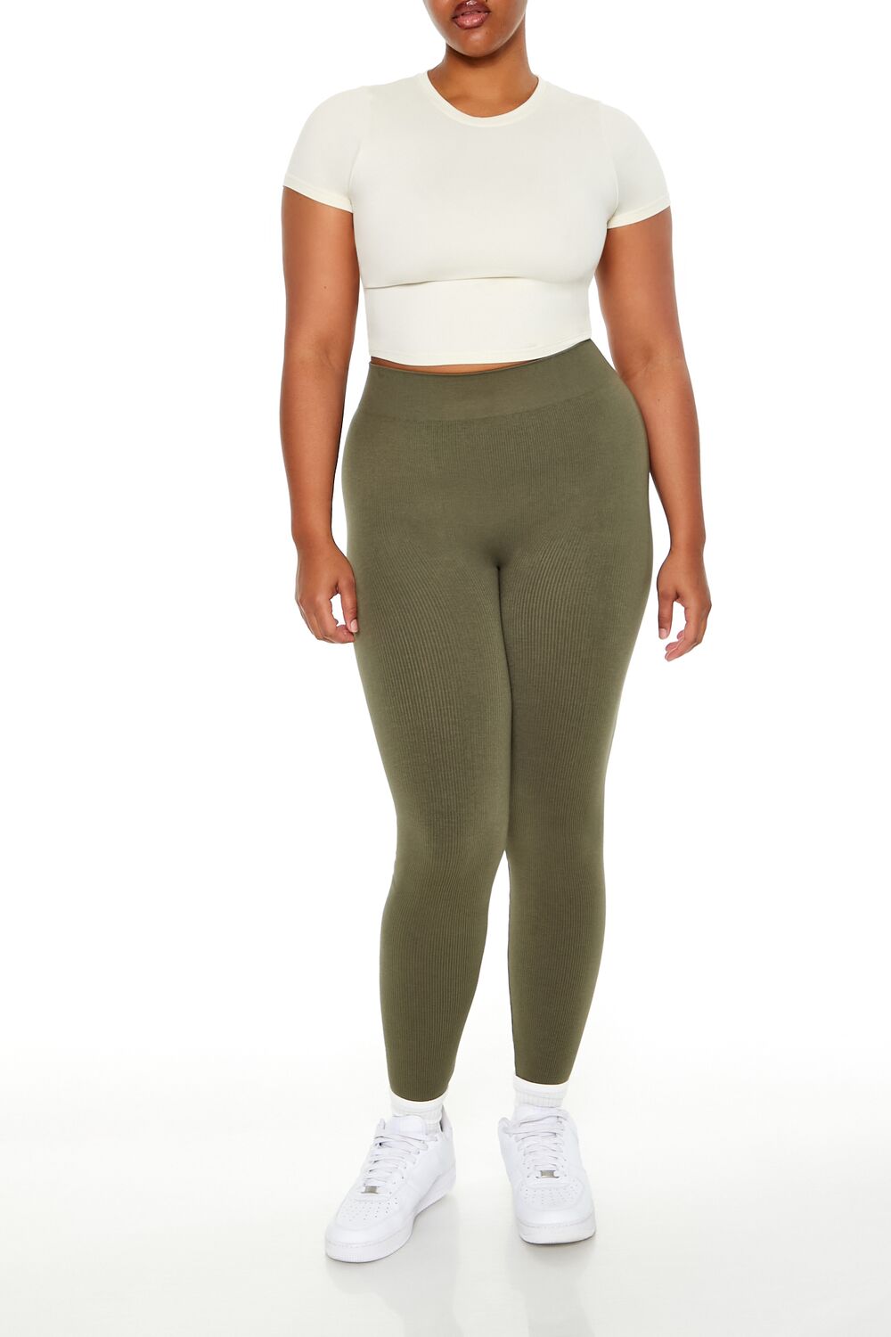 Plus Size Seamless High-Rise Leggings
