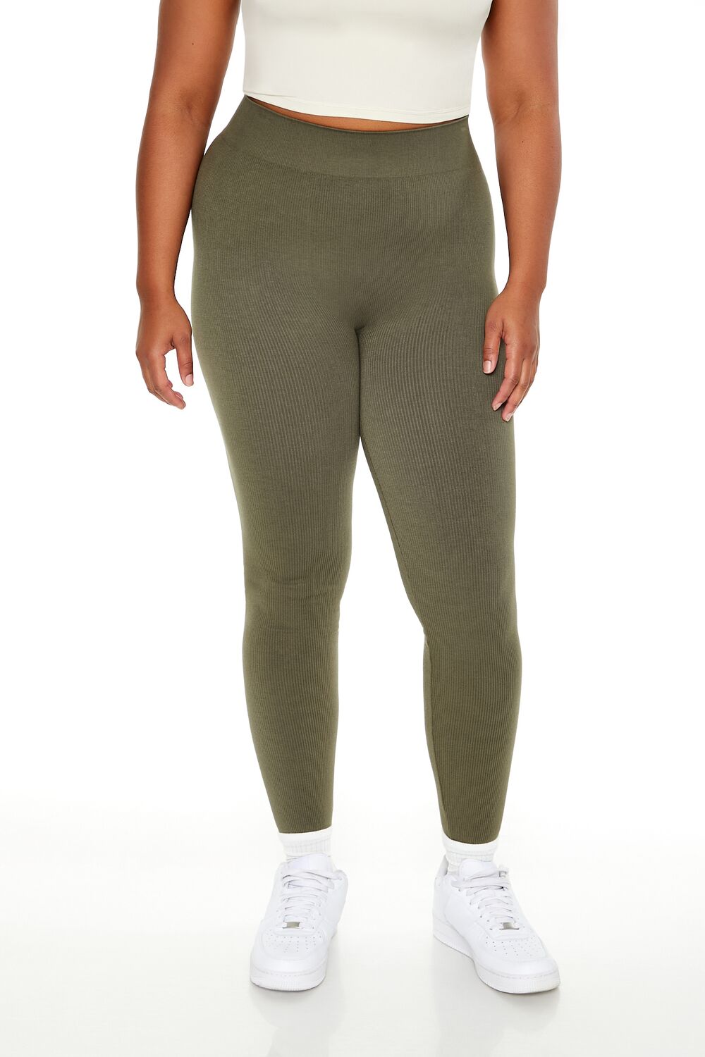 Plus Size Seamless High-Rise Leggings