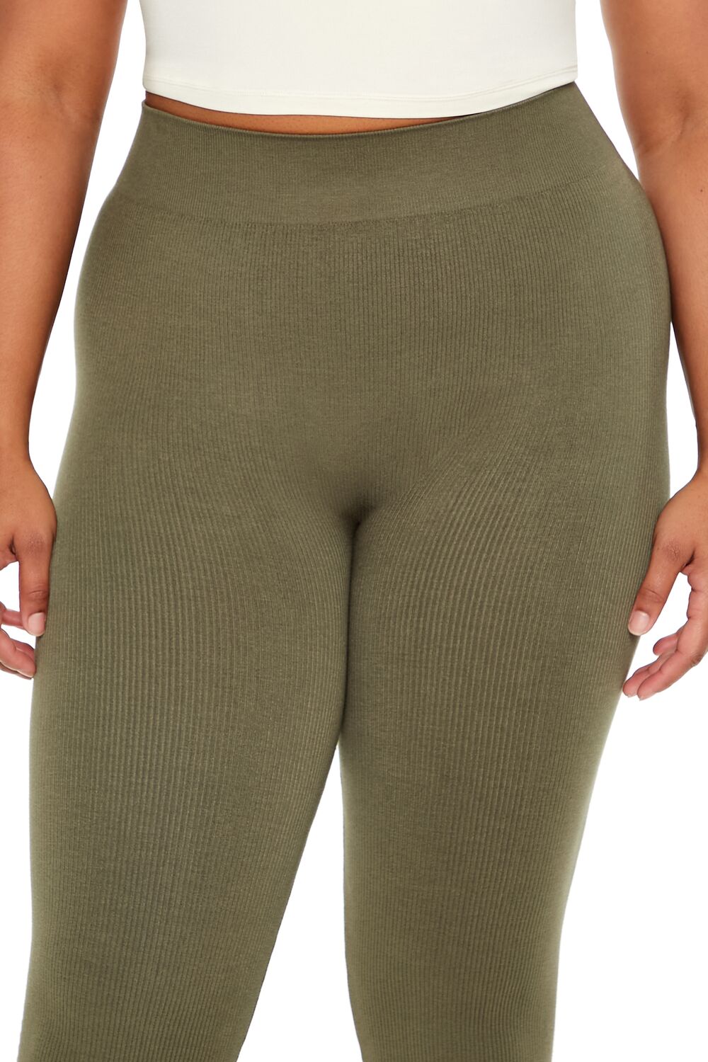 Plus Size Seamless High-Rise Leggings