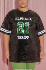 Plus Size Wicked Elphaba Mini Jersey Dress