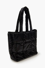 Quilted Faux Leather Tote Bag